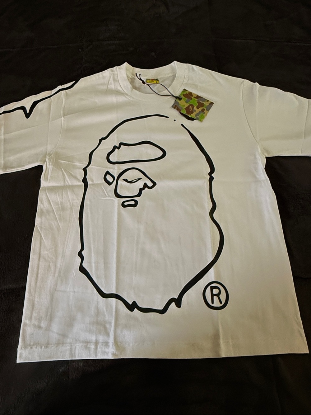 White bape shirt size M